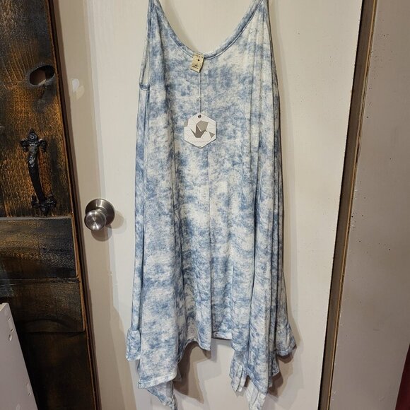 *****NWT LAZY SUNDAYS ASYMMETRICAL MINI DRESS SZ S - Picture 1 of 4